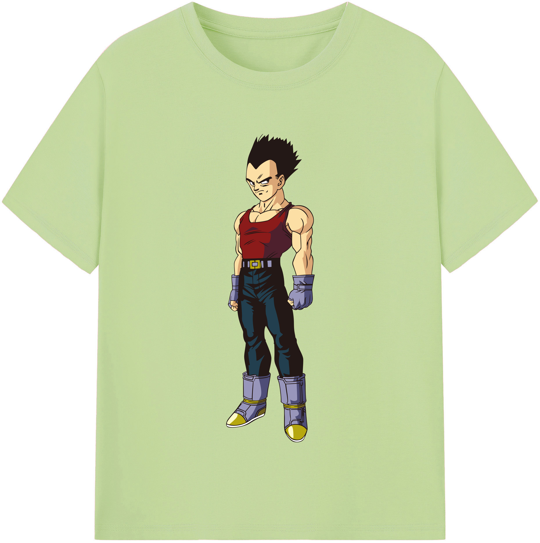 （画像用） ドラゴンボール ベジータ四世（Bejīta Yonsei）DRAGON BALL Vegeta IV 綿100％半袖Tシャツ（フロントプリント）